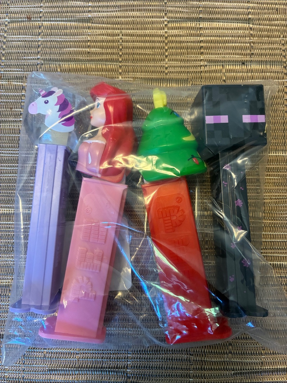 PEZ Assorted Kids Candy Dispensers - Unicorn, Mermaid, Christmas Tree, Enderman